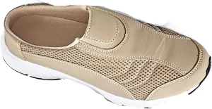 AmeriMark Diane Sneaker Slip-On Mule Clog - Cushioned and Flexible Open Back Casual Shoes - Comfortable, Easy-Wear Footwear for Everyday Use
