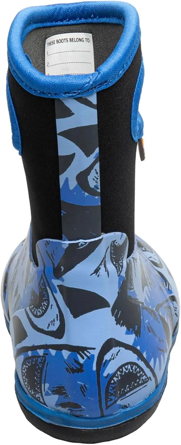 BOGS Unisex-Child Classic Sharks (Toddler) Rain Boot