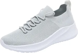Breathable Mesh Men's Non Slip Sneakers Lace-Up Design with Cushioned Arch Support - All-Day Wear for Work, Travel & Walking Simple and Soild Color New Pattern Flat Sneaker Men