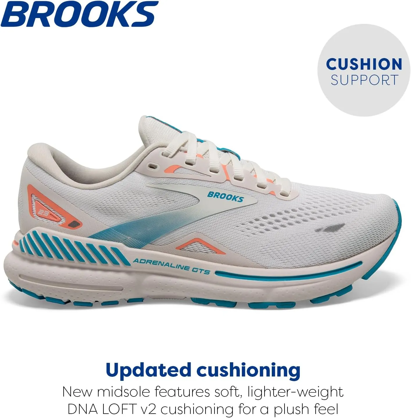 Brooks Womens Adrenaline GTS 23 Supportive Running Shoe