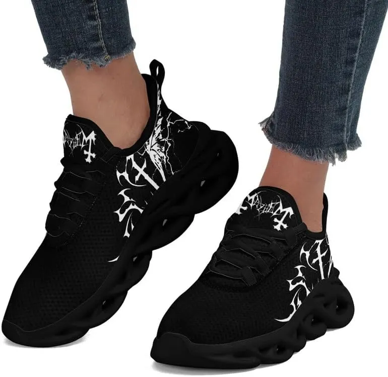 Casual Skull Road Running Shoes for Men Women Breathable Cushion Sports Walking Sneaker Gym Jogging Training Footwear