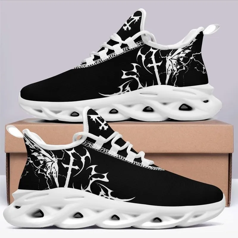 Casual Skull Road Running Shoes for Men Women Breathable Cushion Sports Walking Sneaker Gym Jogging Training Footwear
