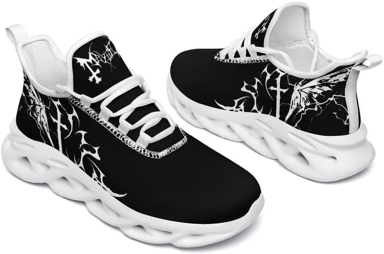 Casual Skull Road Running Shoes for Men Women Breathable Cushion Sports Walking Sneaker Gym Jogging Training Footwear