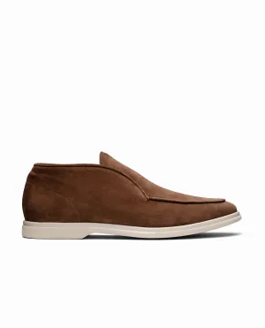 Chocolate Brown Suede Mid Top City Loafers