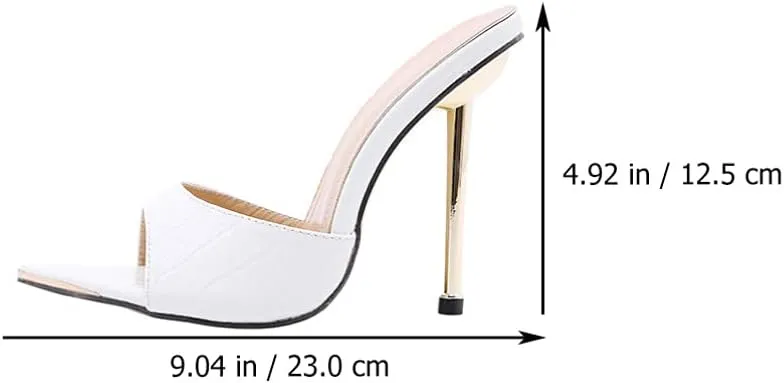 ERINGOGO Breathable Pointy-Toed Sandals High Heeled Slippers for Women Stylish Dress Sandals