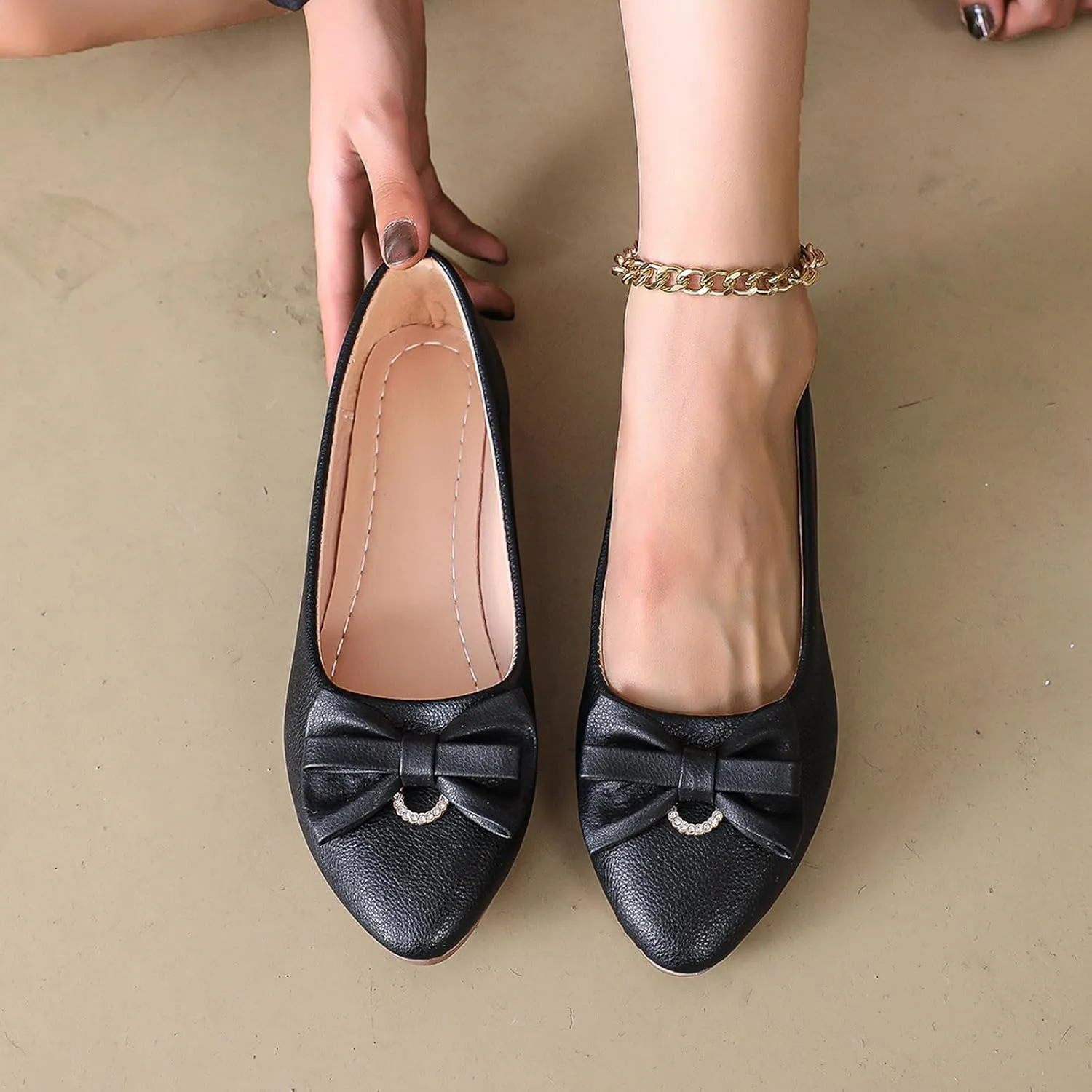 Flat Shoes for Women Dressy Work Shoes Ballet Flats Comfortable Slip On Loafers Round Toe Office Shoe Flat Dress Shoe