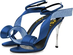 FSJ Women Chic Rhinestone Strap Decoration Open Toe Sandals Stiletto High Heel with Rhinestone Ankle Strap Ladies Party Dress Shoes Size 4-15 US