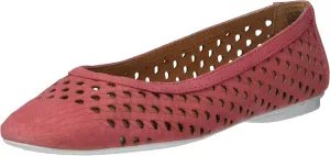 Gentle Souls by Kenneth Cole womens Eugene Travel Woven Ballet Flat, Coral, 8.5 US