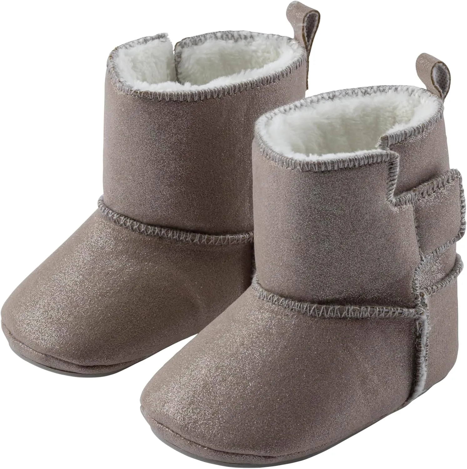 Glitter Baby Shoes Girls, Beige, 16 EU, beige, 16 EU