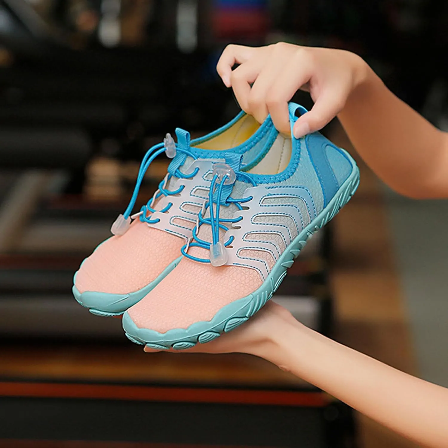 Grounded Footwear for Women Neuropathy Water Shoes Aqua Sports Shoe Women Barefoot Water Shoes Quick Drying Trail Running Shoe Comfortable Non-Slip Grounding Barefoot Walking Swim Trainers
