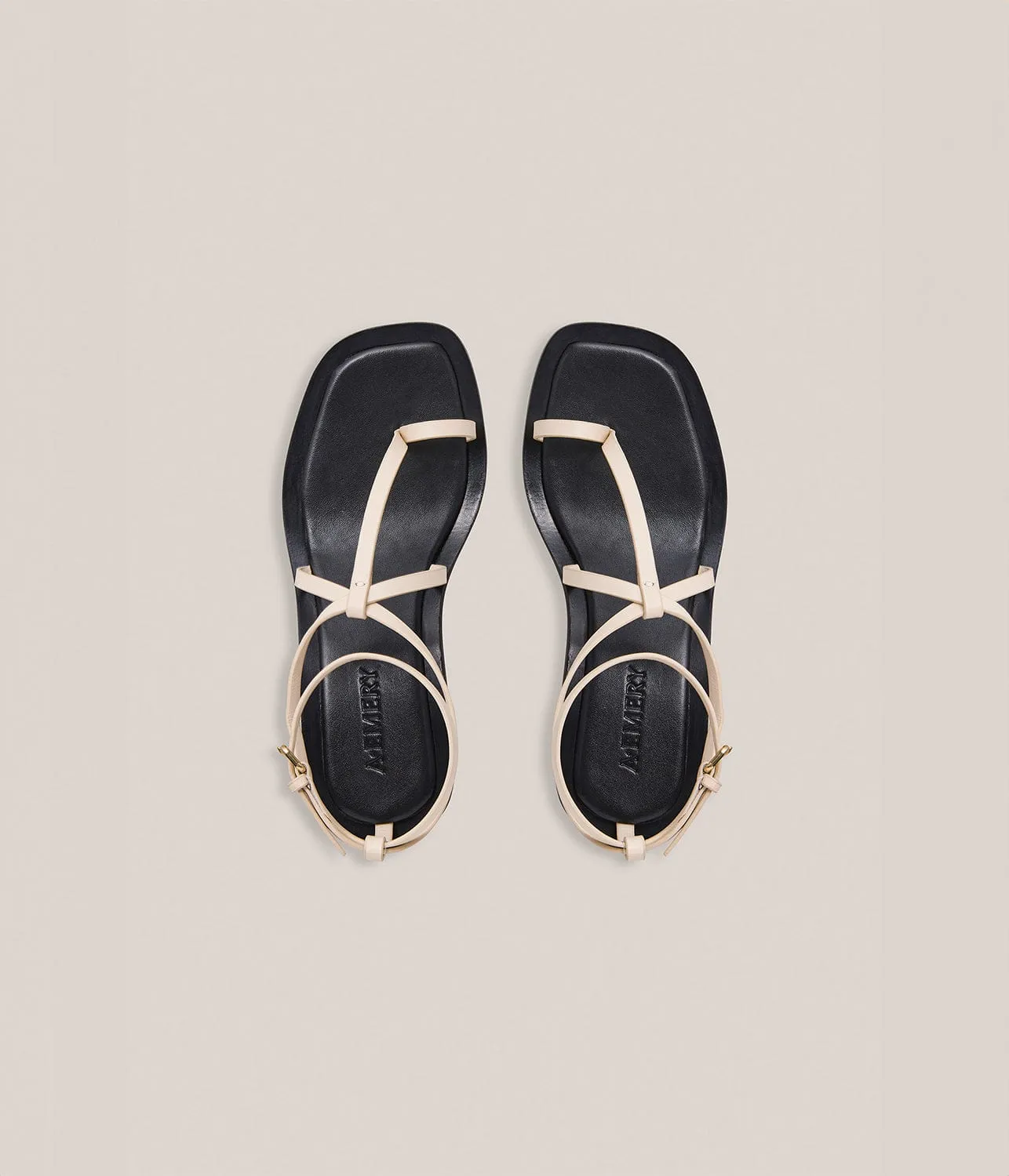 HYDE HEELED SANDAL- EGGSHELL