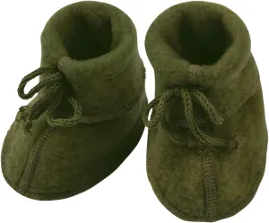 Infant Baby Warm Booties Socks with Ties, Organic Merino Wool Fleece