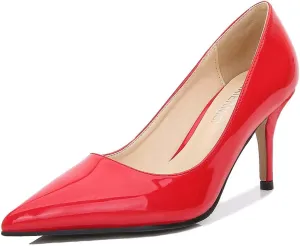 JOEupin Women's Stilettos High Heel Pumps Chic Classic Party Wedding Office Slip On Dress Pumps