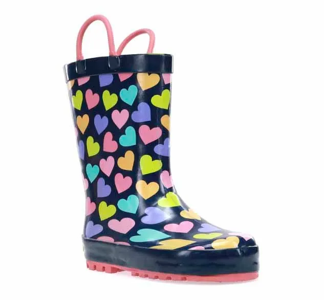 Kids Happy Hearts Rain Boot - Multi