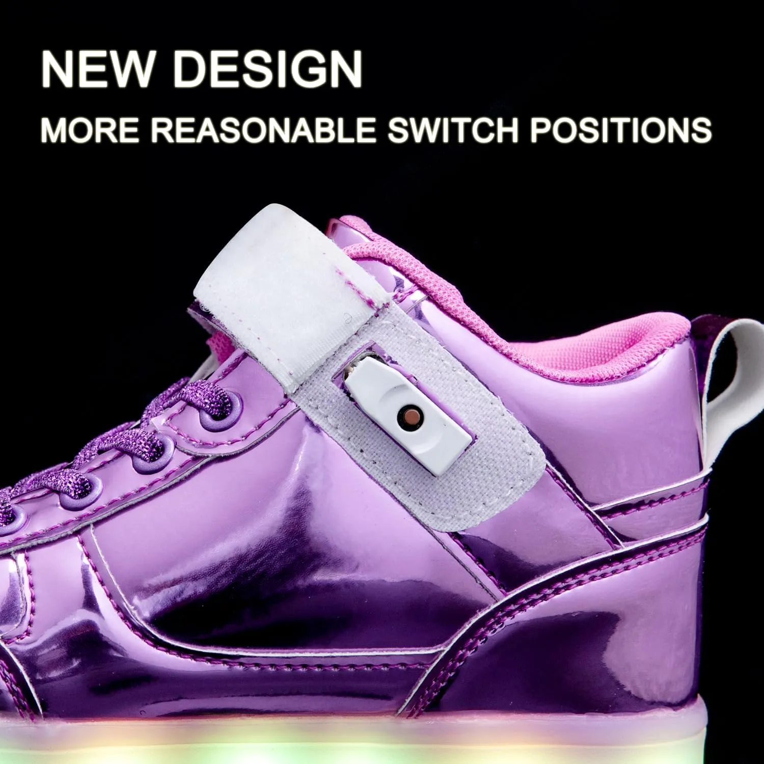 Kids Light up Shoes Led Shoes for Boys Girls USB Charging Flashing Trainers High Top Sneakers