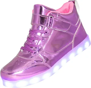 Kids Light up Shoes Led Shoes for Boys Girls USB Charging Flashing Trainers High Top Sneakers
