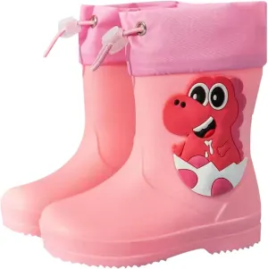 Kids Rain Boots Waterproof Insulated Winter Boots for Toddlers and Kids Unisex-Child Waterproof Printed Rain Boot