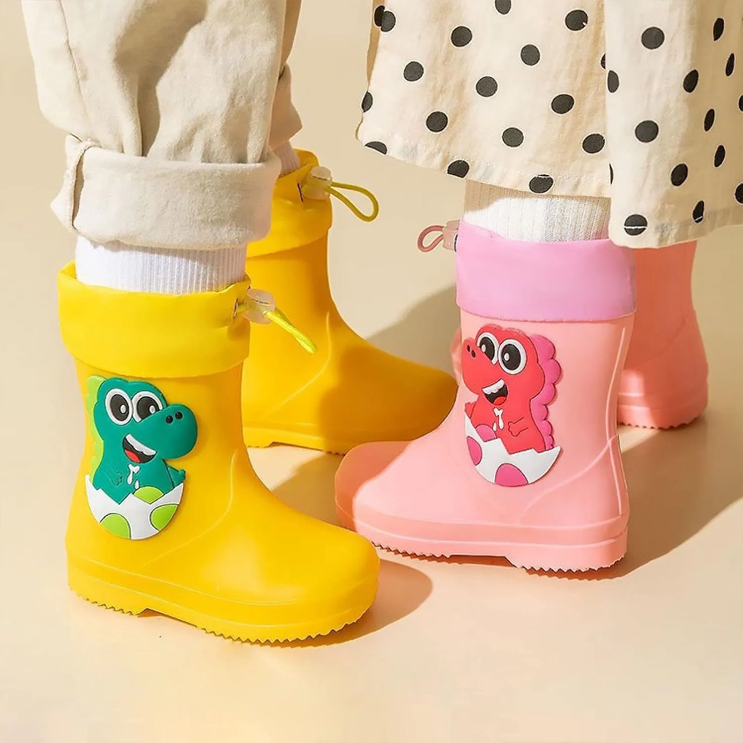 Kids Rain Boots Waterproof Insulated Winter Boots for Toddlers and Kids Unisex-Child Waterproof Printed Rain Boot