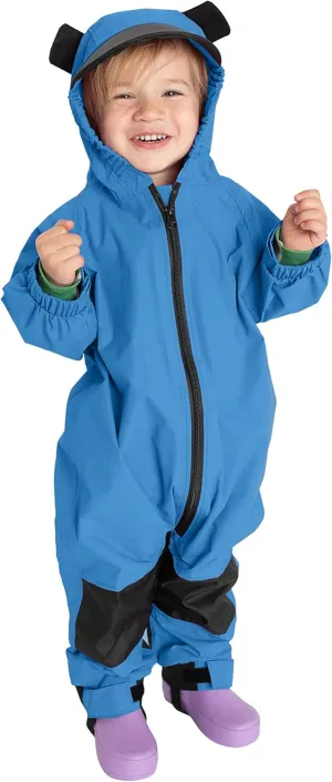 Kids Toddler Rain Suit - Muddy Buddy Waterproof Coverall One Piece Weather Resistant Baby Jacket