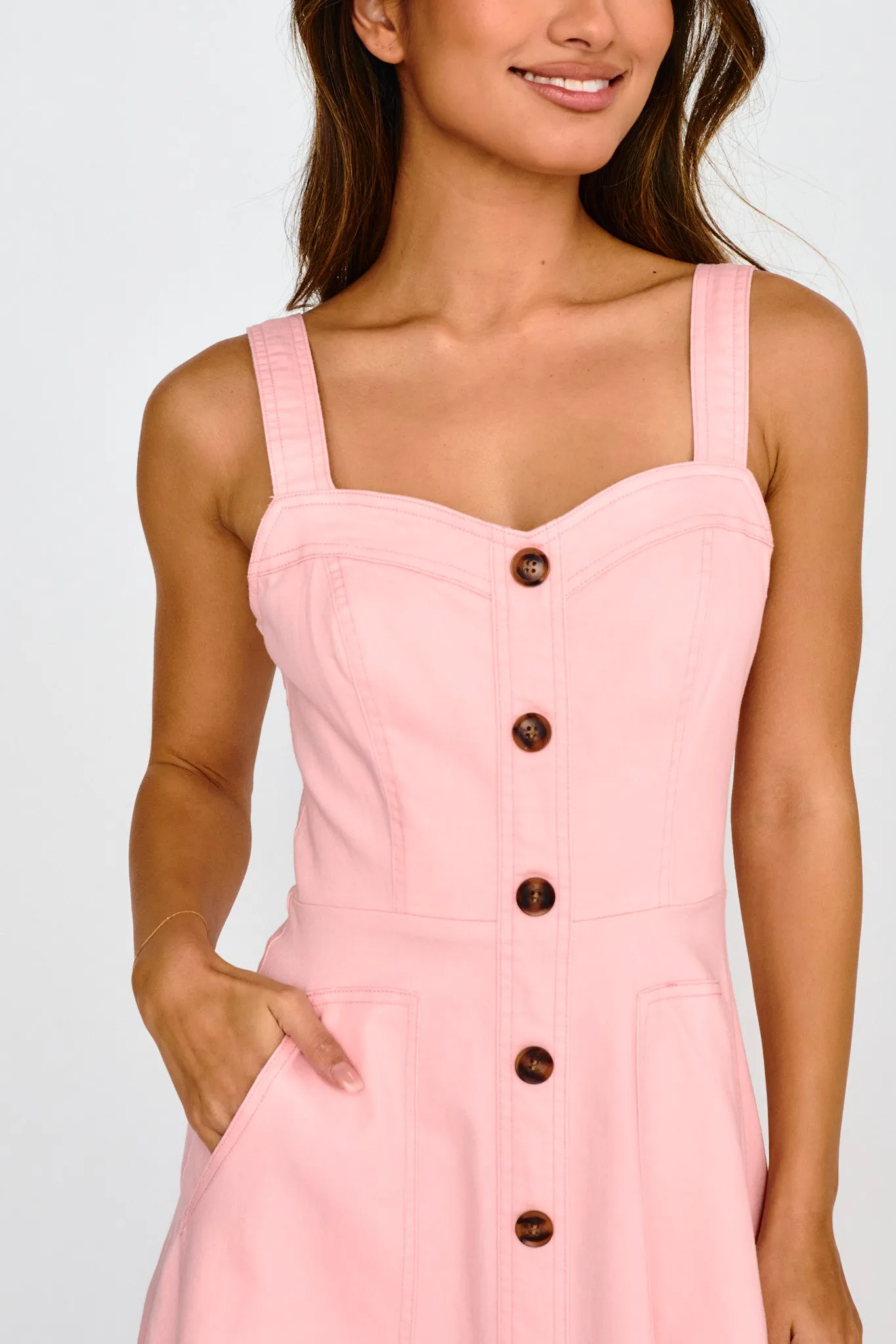 Laureen Pocket Maxi Dress Blush