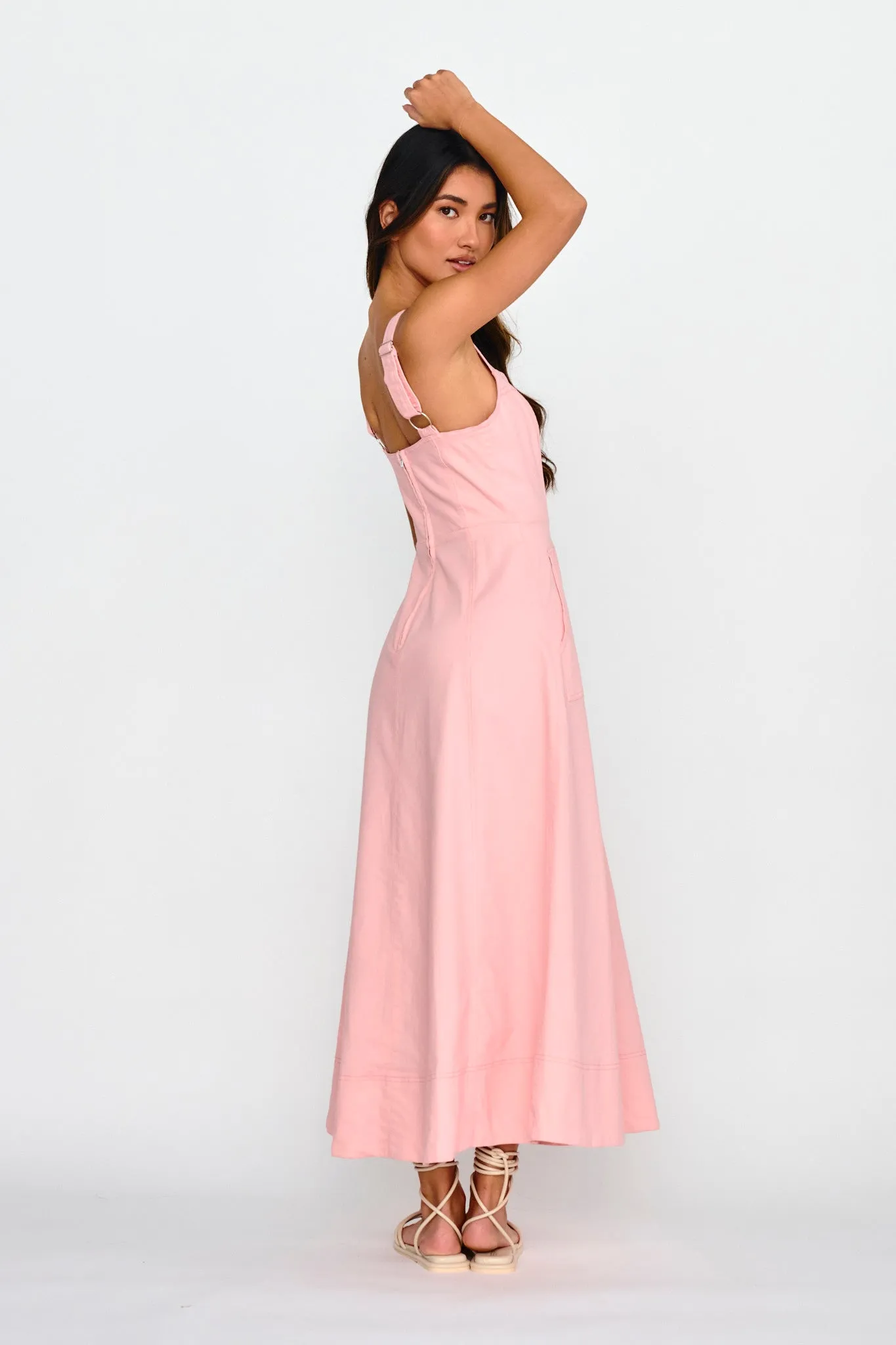 Laureen Pocket Maxi Dress Blush