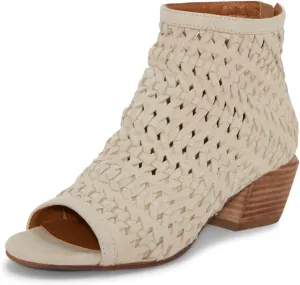 Lucky Brand Women's Mofira Woven Peep Toe Bootie Ankle Boot
