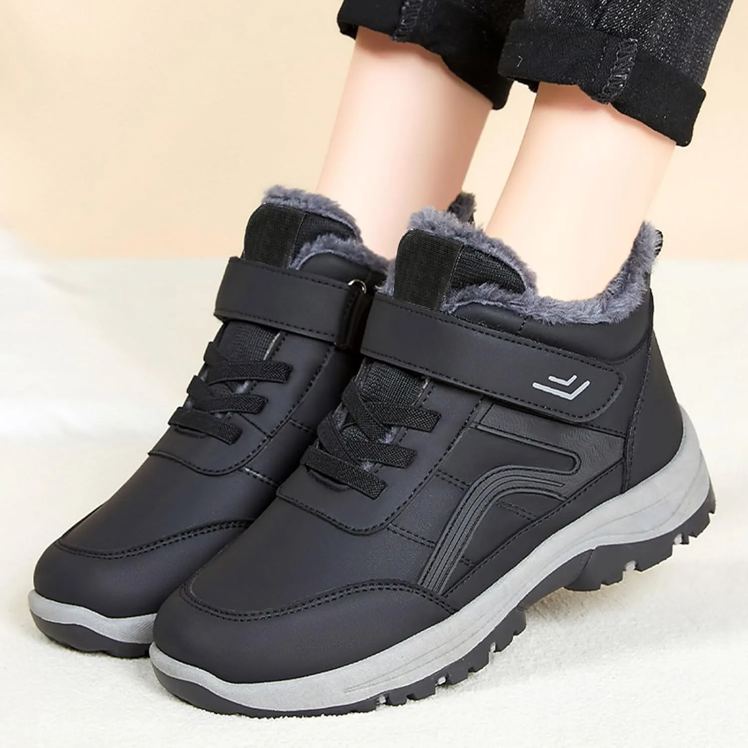Men Work Boots with Zipper Hiking Sneakers Shoes Slip On Women Safety Shoes Business Casual Platform Sneakers Lightweight Safety Hike Grounded Footwear
