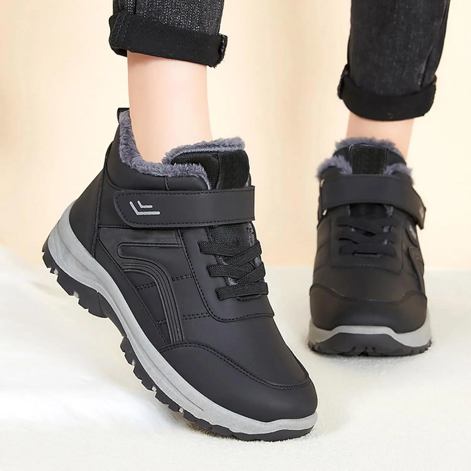 Men Work Boots with Zipper Hiking Sneakers Shoes Slip On Women Safety Shoes Business Casual Platform Sneakers Lightweight Safety Hike Grounded Footwear