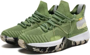Mens And Womens mesh Fabric Breathable Basketball Sneakers Mid Top Lace Up Upper For Casual Sneakers Comfortable And Non Slip Baseball Sneakers Park Walking Shoes Badminton Volleyball Table Tennis