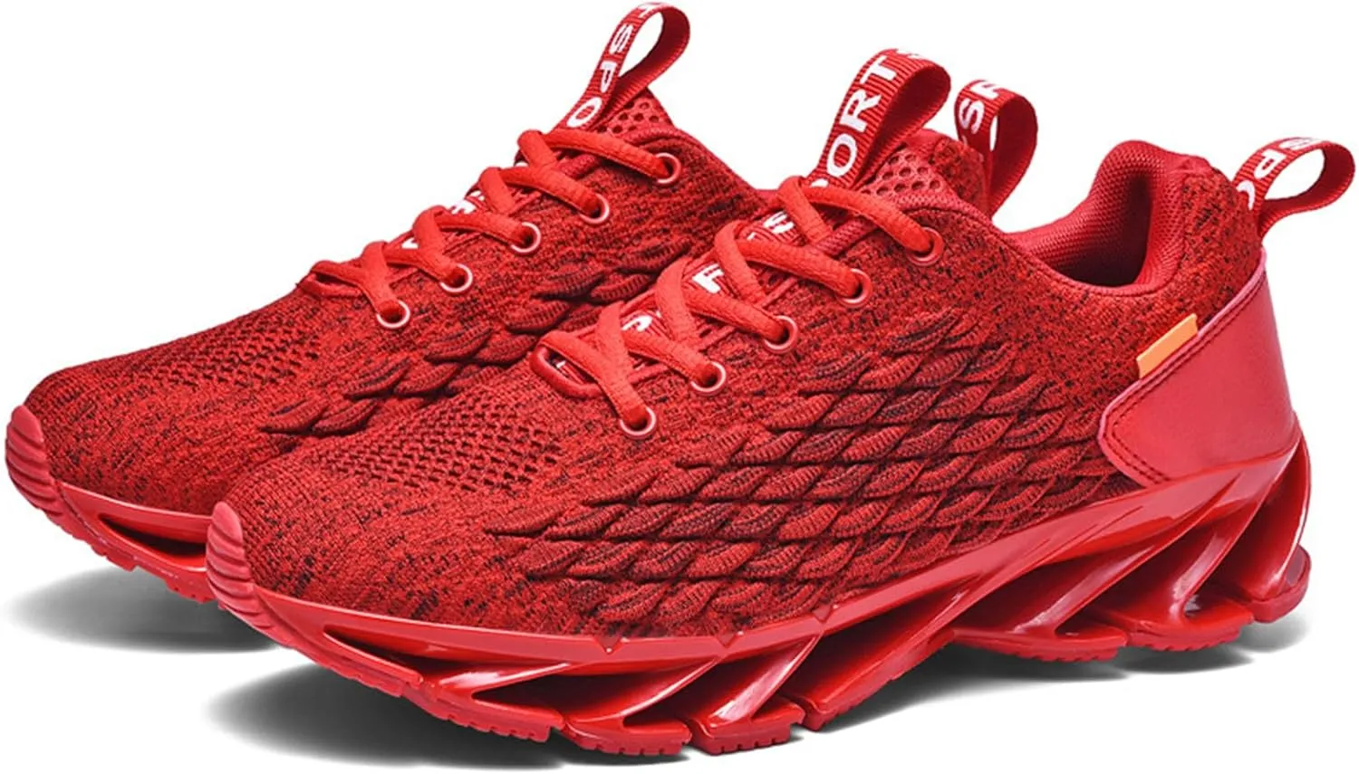 Men's Mesh Blade Walking Shoes Slip On Fashion Non-Slip Soft Sole Sneakers Comfortable Arch Support Running Shoes Training Shoes