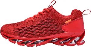 Men's Mesh Blade Walking Shoes Slip On Fashion Non-Slip Soft Sole Sneakers Comfortable Arch Support Running Shoes Training Shoes