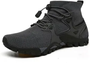 Men's Outdoor Fashion Hiking Shoes Breathable Loafers Comfortable Round Toe Casual Slip On Walking Shoes for Men