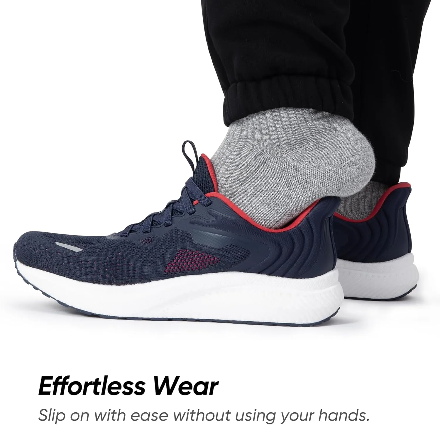 Men's Slip On Running Tennis Shoes Athletic Gym Workout Comfortable Breathable Walking Sneakers
