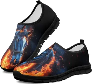 Men's Supportive Running Shoes Fashion Casual Athletic Shoes Elastic Cushioned Walking Travel Shoe for Daily Dating Size 5-14 Black Sole