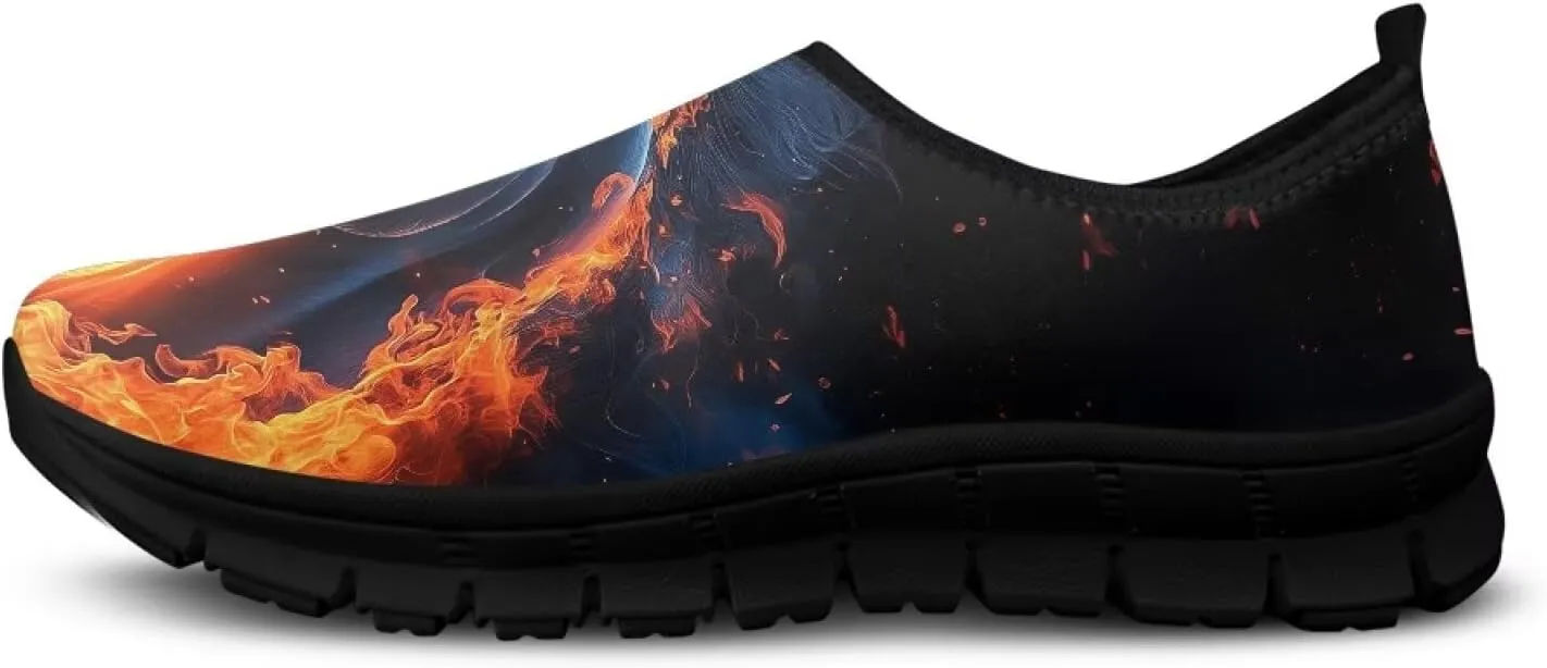 Men's Supportive Running Shoes Fashion Casual Athletic Shoes Elastic Cushioned Walking Travel Shoe for Daily Dating Size 5-14 Black Sole
