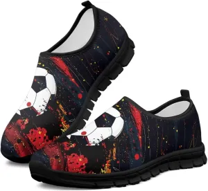 Men's Supportive Running Shoes Fashion Casual Athletic Shoes Elastic Cushioned Walking Travel Shoe for Daily Dating Size 5-14 Black Sole