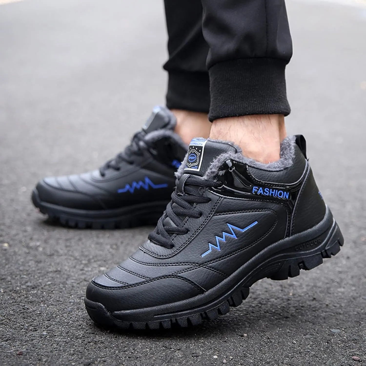 Men's Work Boots Non Steel Toe Hiking Sneakers Ankle Ladies Women Safety Toe Shoes Business Casual Waterproof Platform Botas Slip Resistant Hike Grounded Footwear