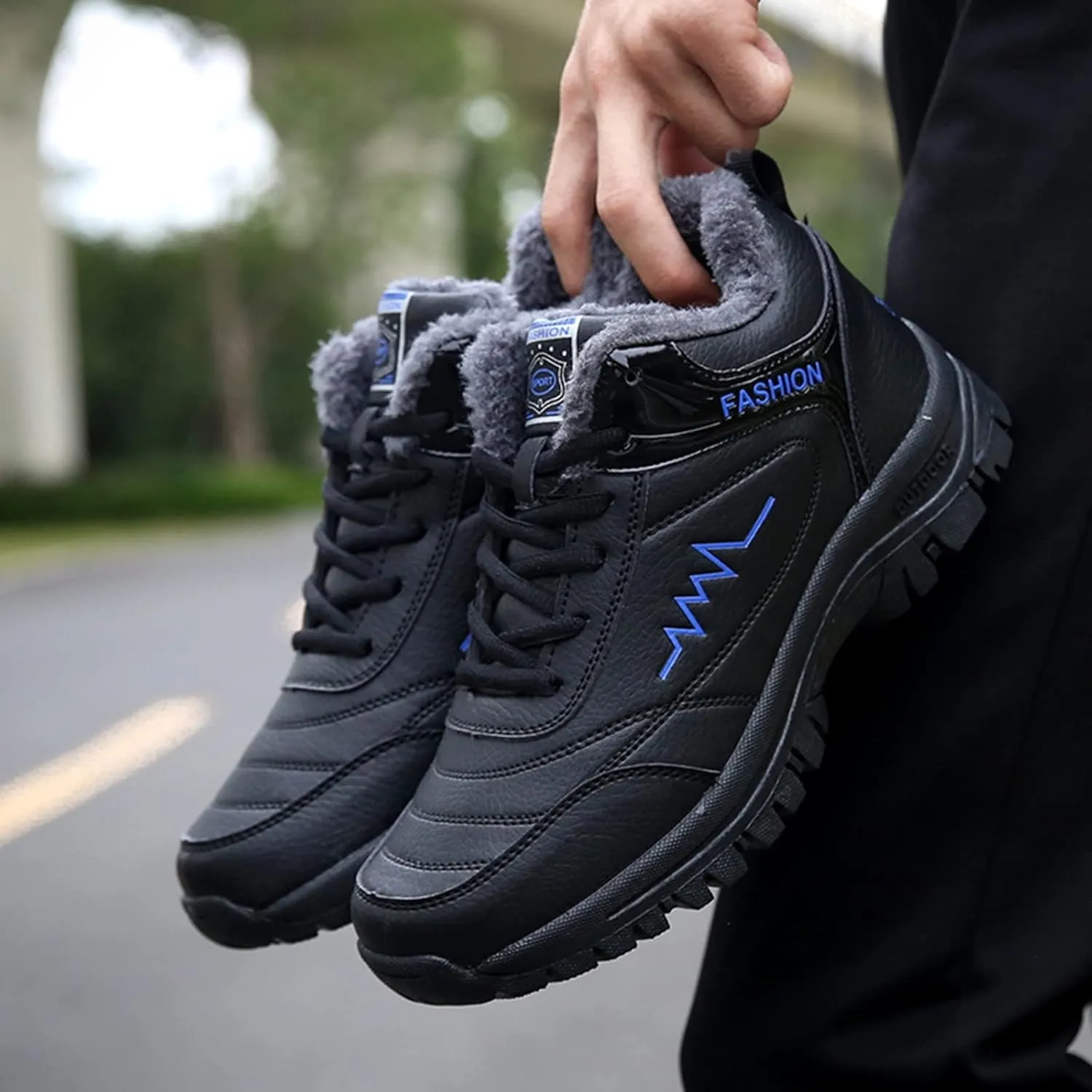 Men's Work Boots Non Steel Toe Hiking Sneakers Ankle Ladies Women Safety Toe Shoes Business Casual Waterproof Platform Botas Slip Resistant Hike Grounded Footwear