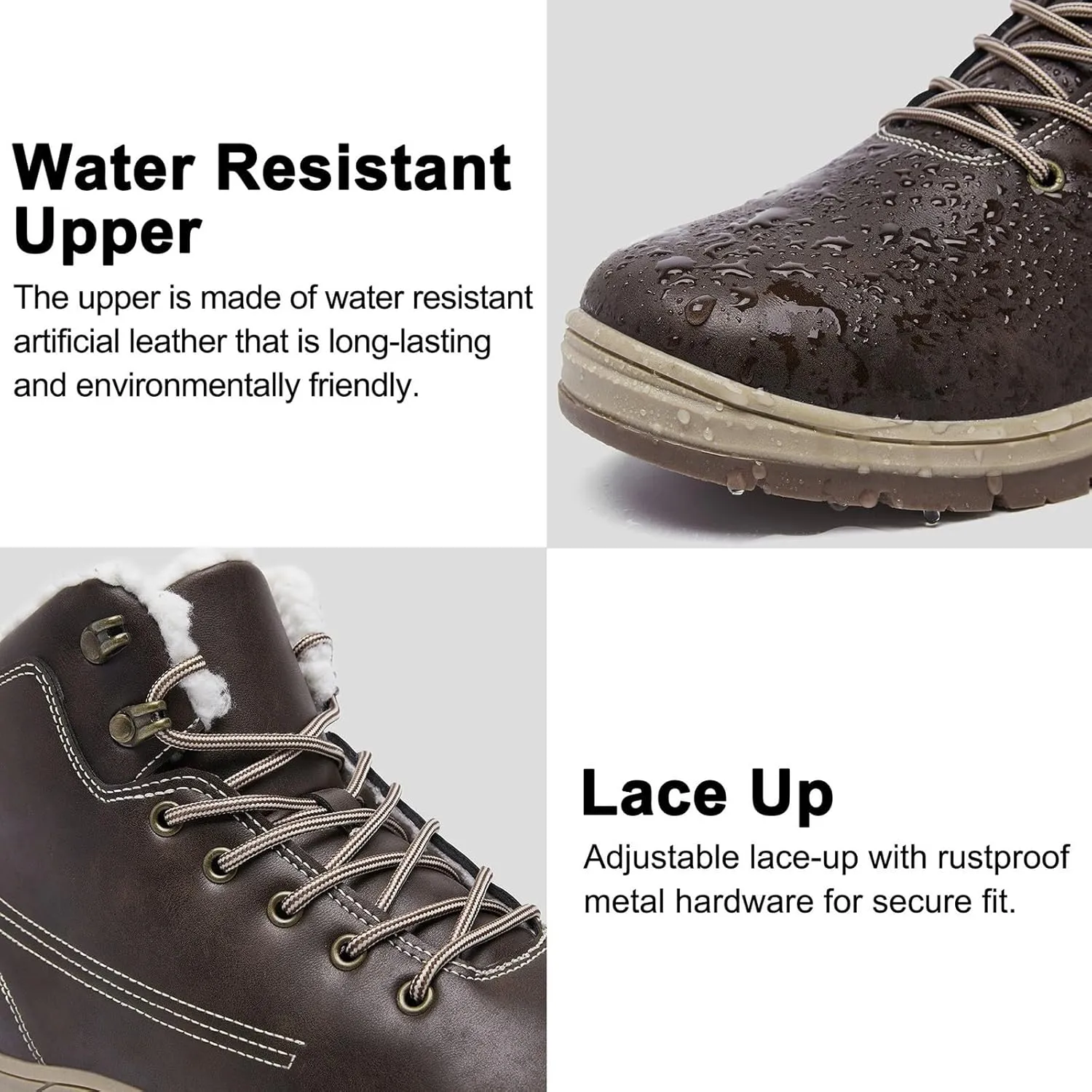 Mens Work Boots Soft Toe Hiking Sneakers Boot with Comfort Workout Shoes for Women Waterproof Work Botas Soft Toe Non Slip Rubber Sole Hike Grounded Footwear
