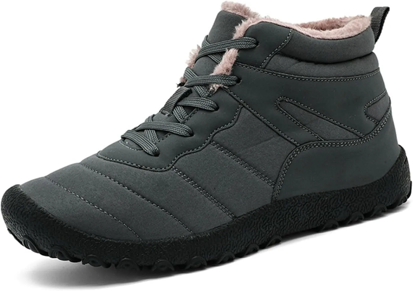 Men's Work Boots Soft Toe Hiking Sneakers Warm Booties Womens Safety Toe Shoes Soft Toe Wide Outdoor Shoes Slip on Loafers Hike Grounded Footwear