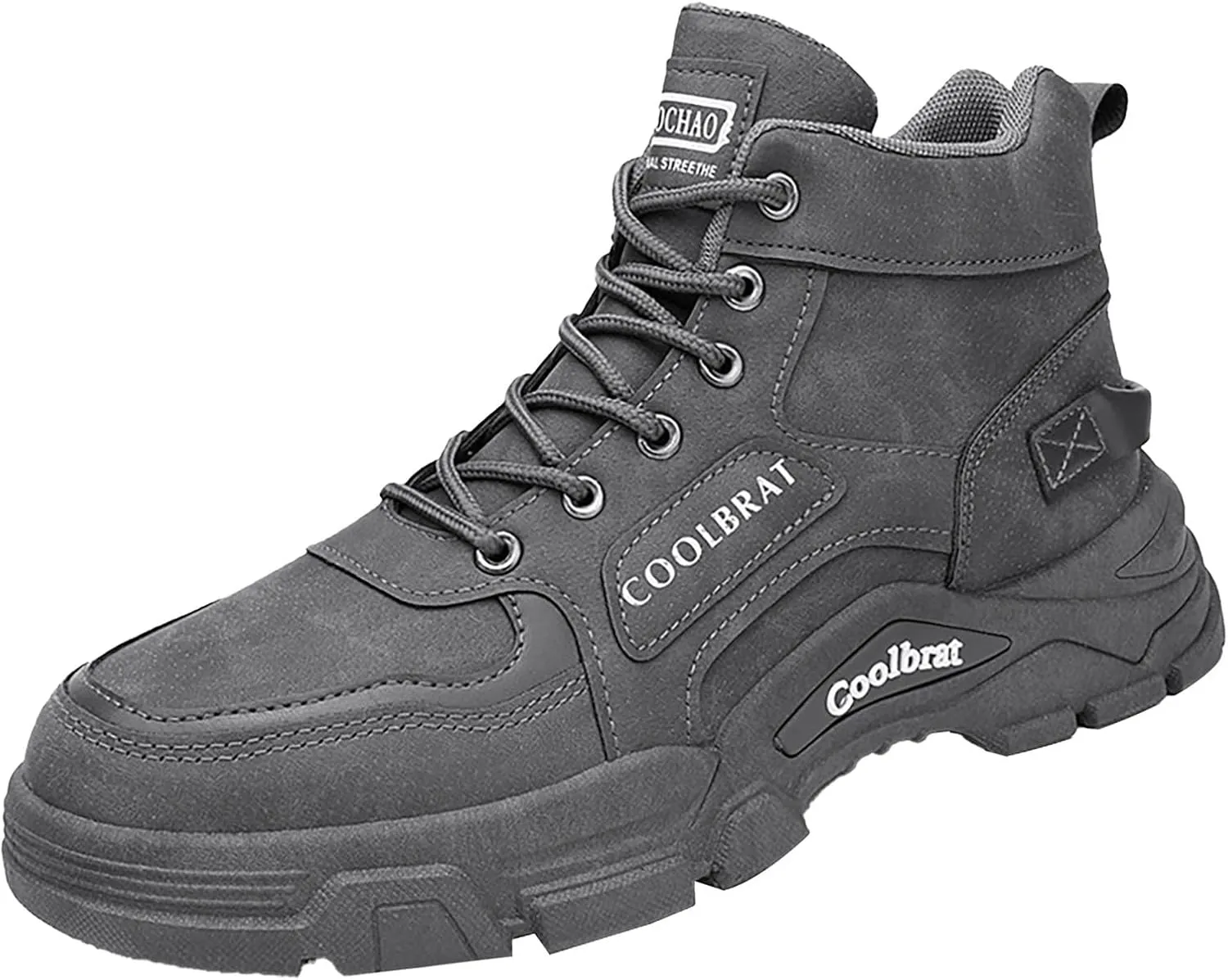 Men's Work Boots Steel Toe Hiking Sneakers Fur Lined Ankle Boot Safety Shoes for Women Insulated Waterproof Platform Shoes Work Hike Grounded Footwear