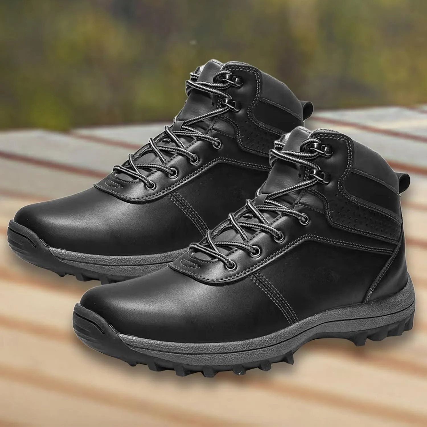 Men's Work Boots with Zipper Hiking Sneakers Warm Ankle Safety Toe Shoes for Women Insulated Waterproof Platform Shoes Work Hike Grounded Footwear