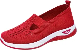 Orthopedic Shoes for WomenBreathable Comfort Wear Orthowear Walking ShoesCushionaire Wide Width Sneakers Diabetic Arch Support Sneakers Soft Slip On Shoe Comfortable