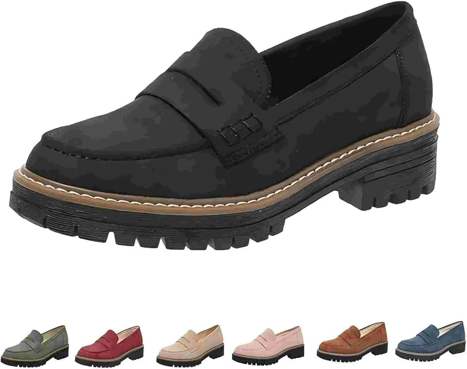 Orthoture-Orthopedic Platform Loafers,Wide Toe Lightweight Casual Comfort Shoes,Slip-On Suitable for All Foot