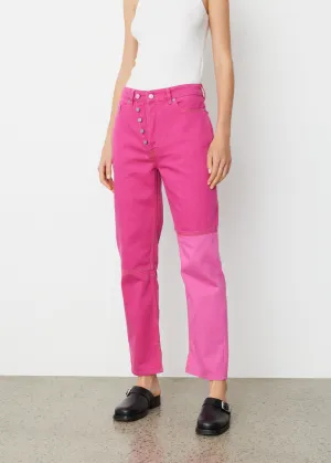 Overdyed Cutline Jeans