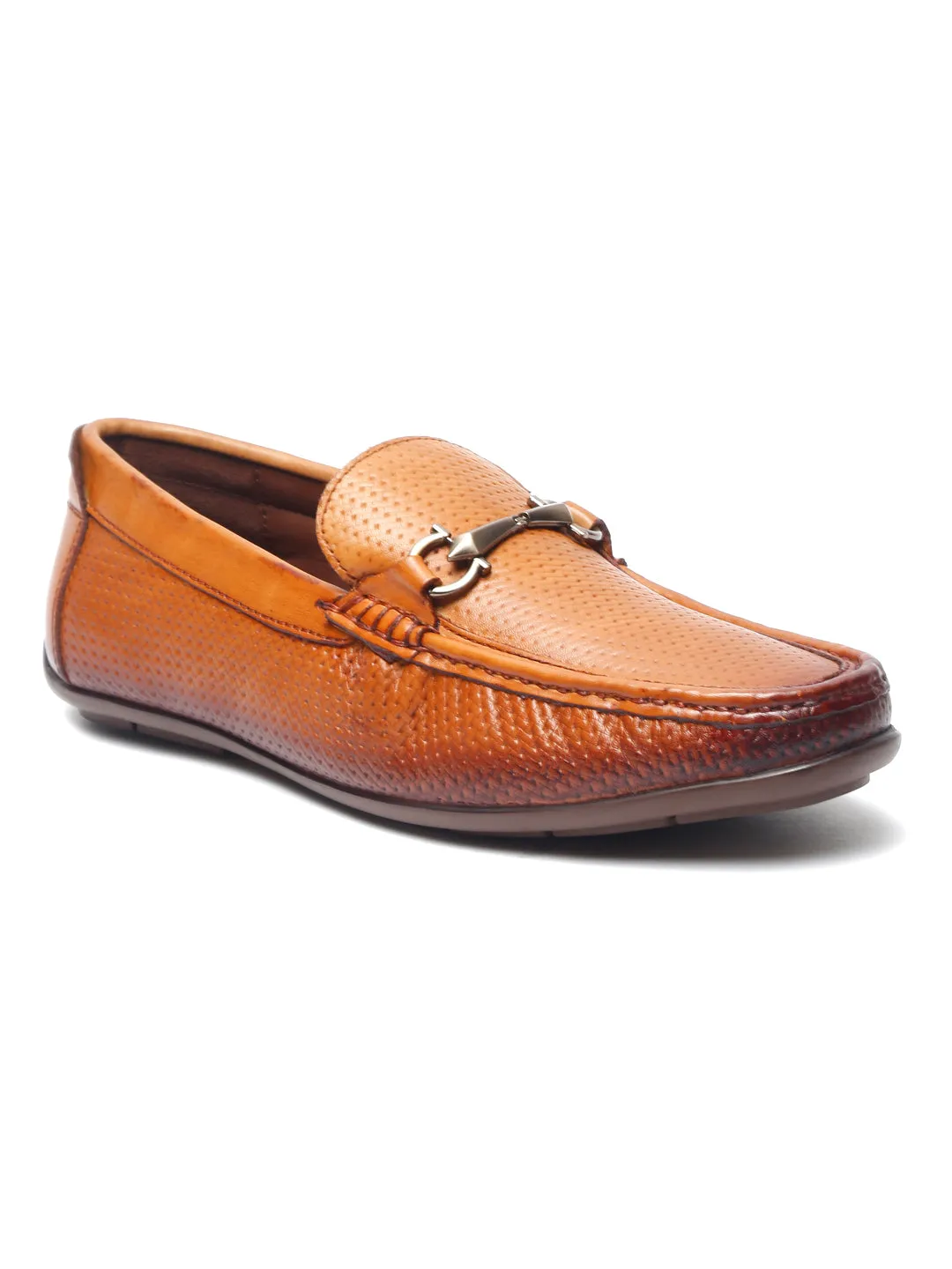 Pelle Albero Tan Loafers for Men