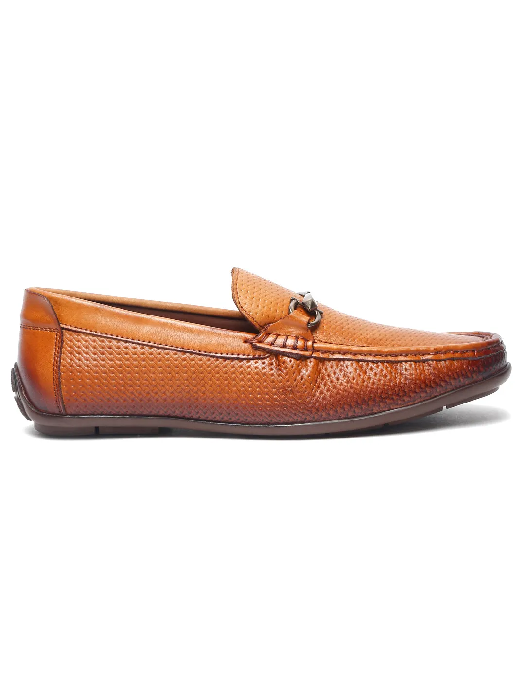 Pelle Albero Tan Loafers for Men