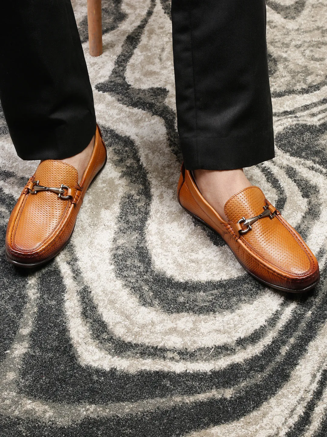 Pelle Albero Tan Loafers for Men
