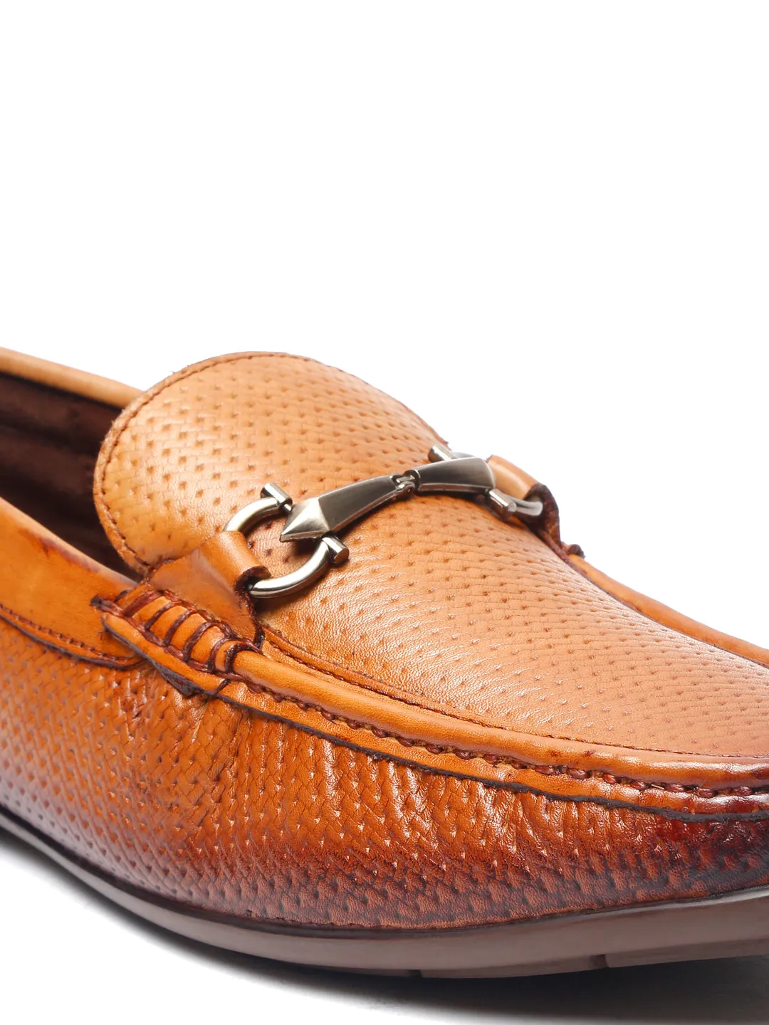 Pelle Albero Tan Loafers for Men