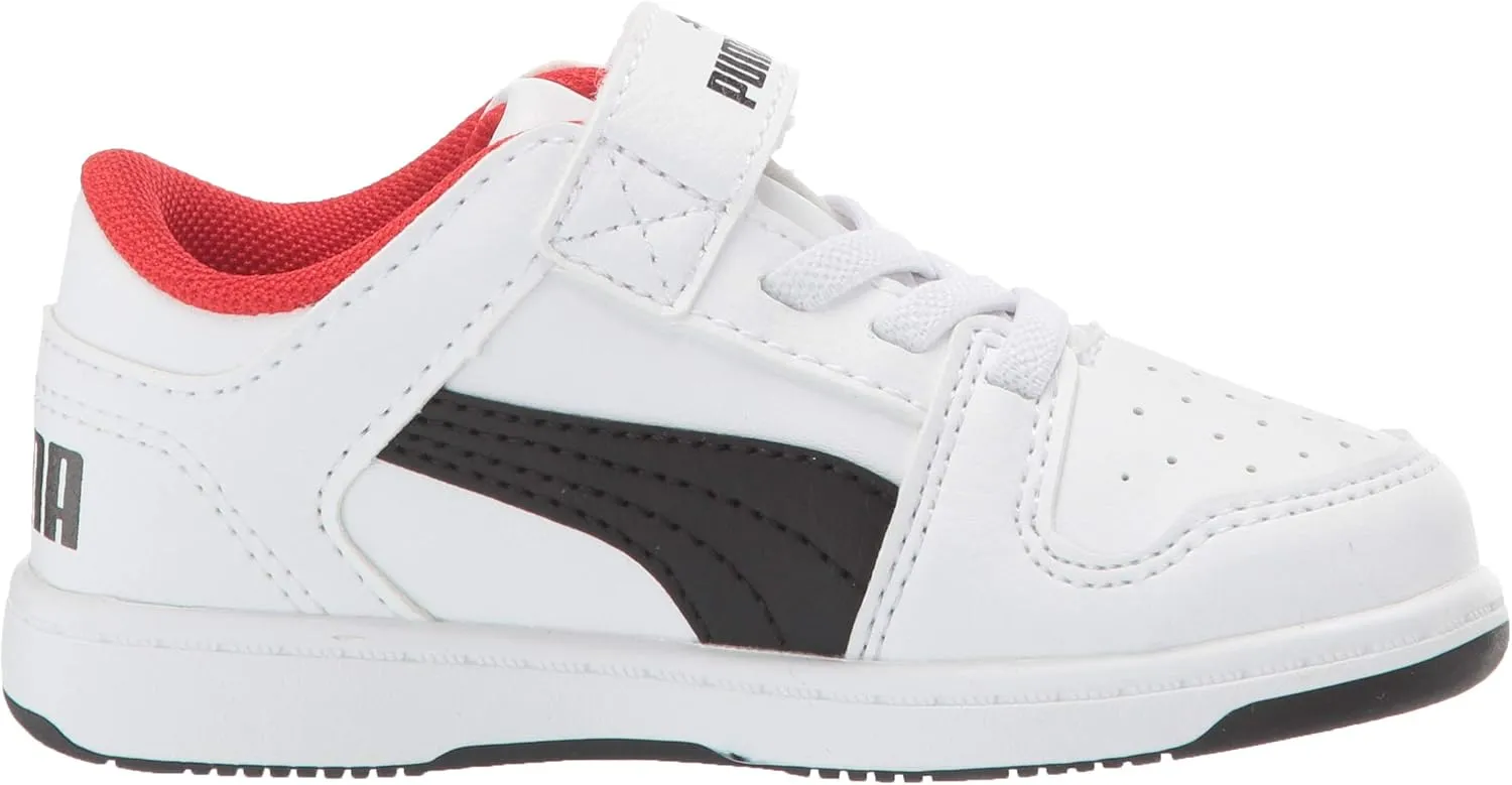 PUMA Unisex-Child Rebound Layup Hook and Loop Sneaker